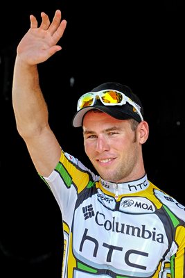 Mark Cavendish winner's podium portrait