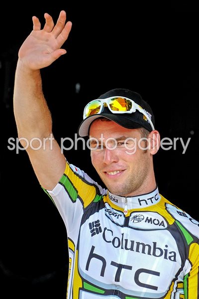 Mark Cavendish winner's podium portrait