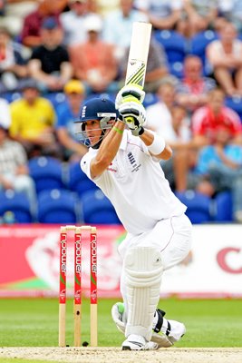 Kevin Pietersen bats - Cardiff - Ashes 2009