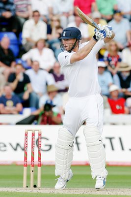 Freddie Flintoff batting - Cardiff - Ashes 2009