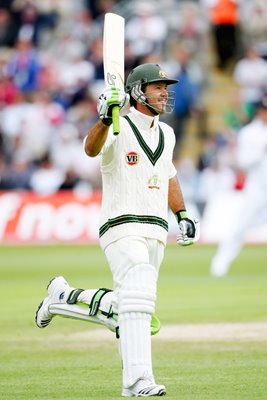 Captain Ricky Ponting celebrates - Ashes 2009 1st Test