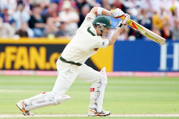 Michael Clarke batting - 1st Test - Ashes 2009