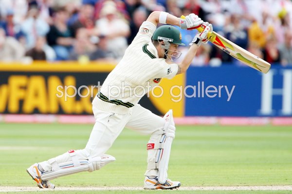 Michael Clarke batting - 1st Test - Ashes 2009