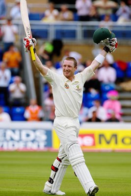 Brad Haddin celebrates Cardiff Century - Ashes 2009