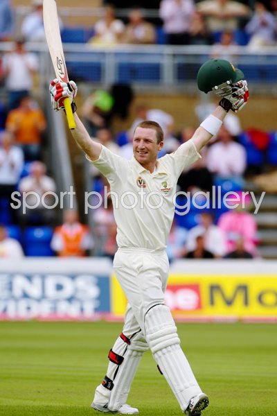 Brad Haddin celebrates Cardiff Century - Ashes 2009