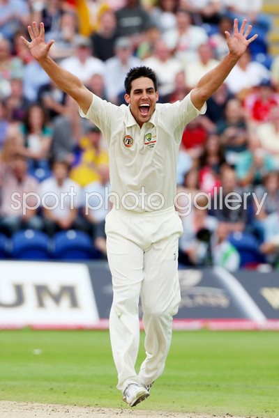 Mitchell Johnson of Australia appeals Ashes 2009