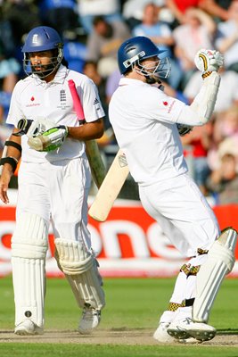 James Anderson celebrates in Cardiff - Ashes 2009