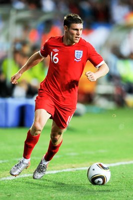 James Milner in action v Slovenia 