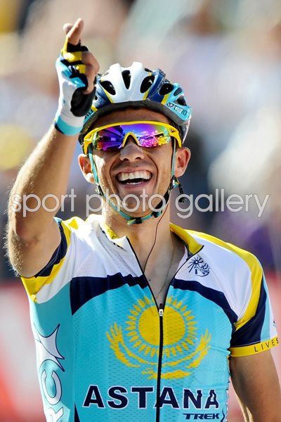 Alberto Contador takes yellow in Verbier