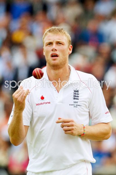 Andrew Flintoff Ashes 2009 portrait