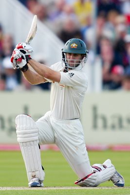 Simon Katich drives - Edgabston - Ashes 2009