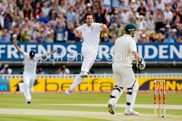 Graham Onions celebrates - Edgbaston - Ashes 2009