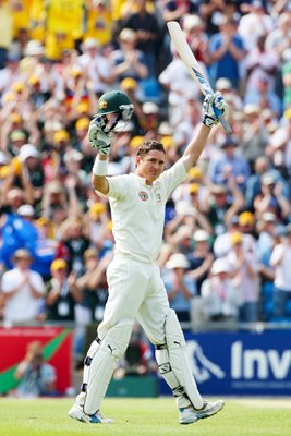 Marcus North celebrates Headingley century - Ashes 2009