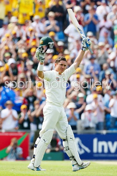 Marcus North celebrates Headingley century - Ashes 2009