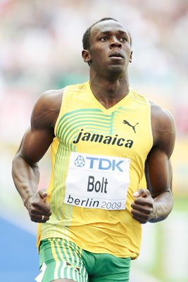 Usain Bolt Berlin action 2009