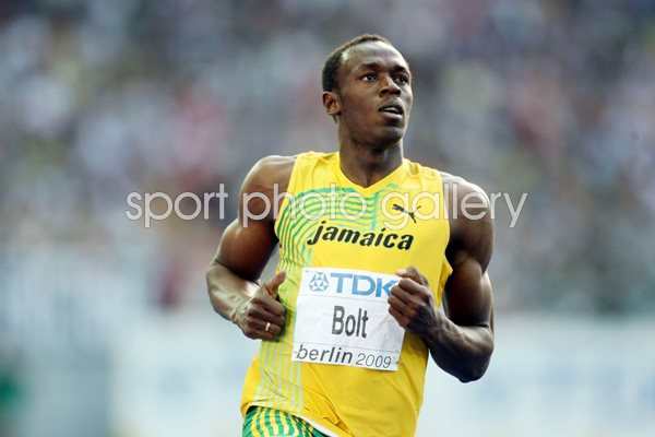 Usain Bolt Berlin action 2009