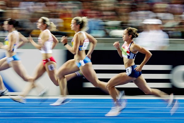 Jessica Ennis 800m action in Berlin 2009