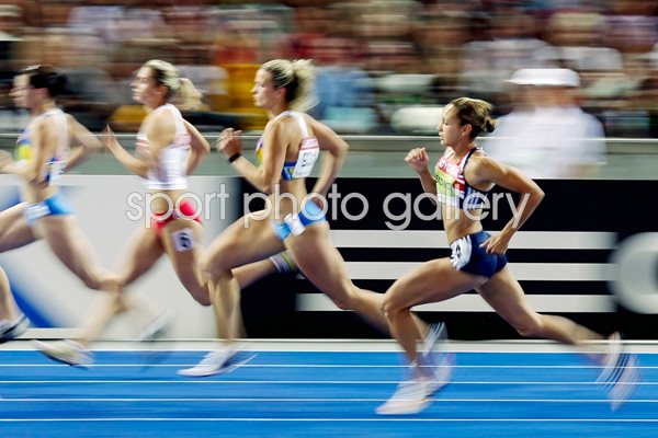 Jessica Ennis 800m action in Berlin 2009