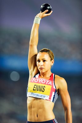 Jessica Ennis Shot Put Heptathlon 2011