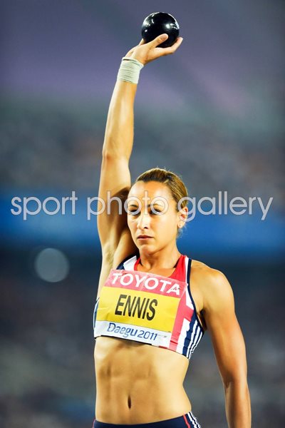 Jessica Ennis Shot Put Heptathlon 2011