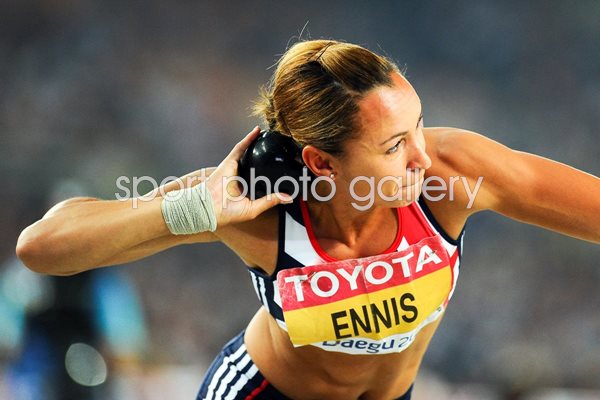 Jessica Ennis Shot Put Heptathlon 2011