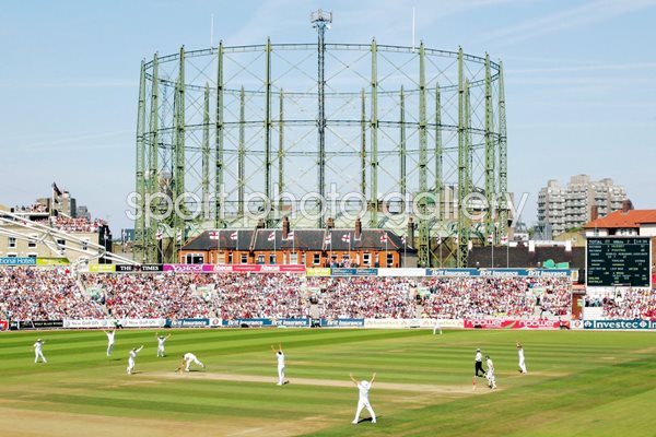 Freddie Flintoff runs out Ricky Ponting