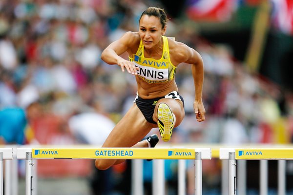 Jessica Ennis Hurldes action Gateshead 2009