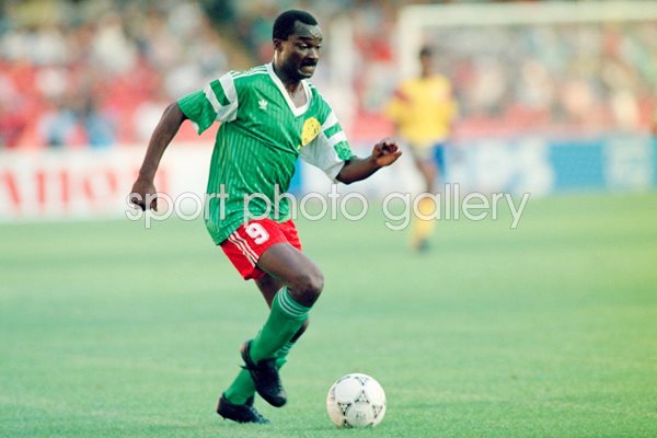 Roger Milla in action