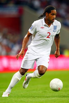 Glen Johnson on the ball v Croatia