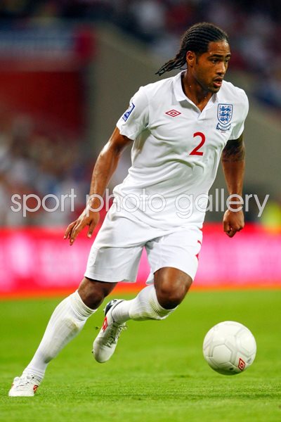 Glen Johnson on the ball v Croatia