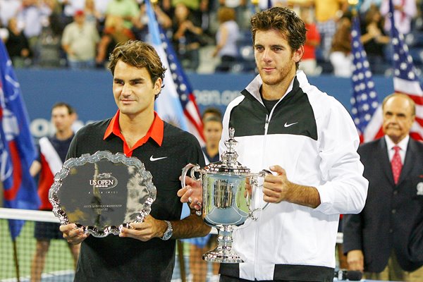 Champion Del Potro and Runner-up Federer