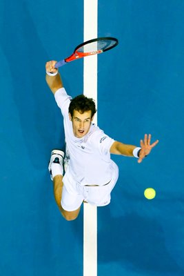 Andy Murray's serve - bird eye view