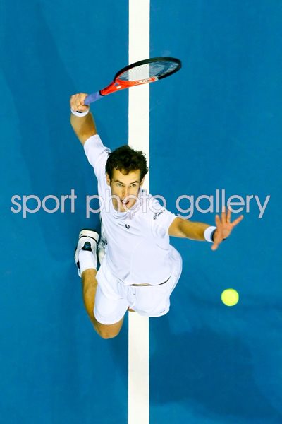 Andy Murray's serve - bird eye view