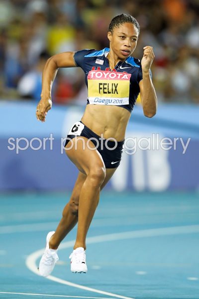 Allyson Felix USA Worlds Daegu 2011