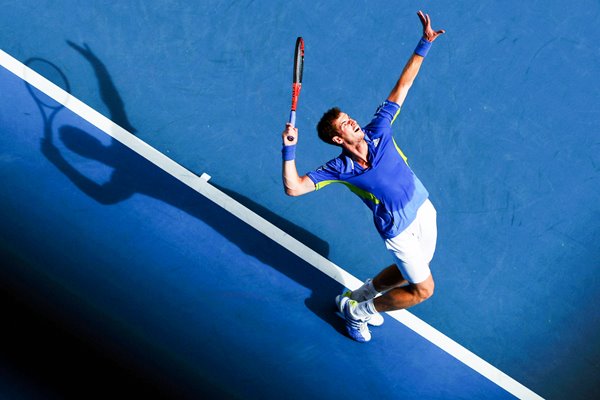 Andy Murray Serve Silhouette