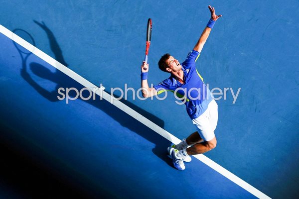 Andy Murray Serve Silhouette