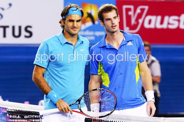 Federer and Murray final photocall