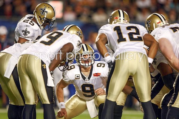Drew Brees #9 of the New Orleans Saints