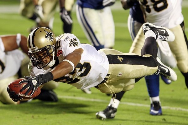 Pierre Thomas Super Bowl XLIV Touchdown Dive