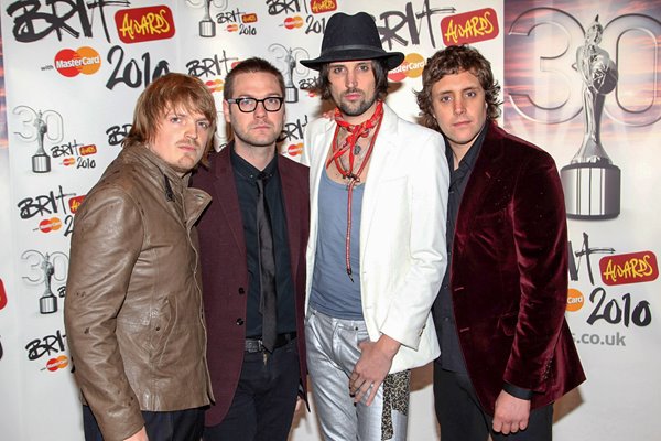 Kasabian arrive at The Brit Awards 2010