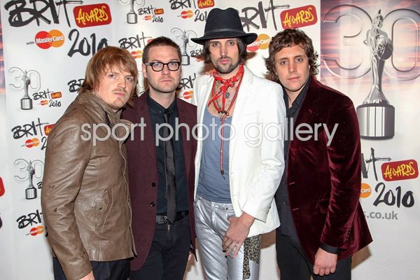 Kasabian arrive at The Brit Awards 2010