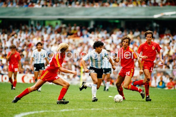 Diego Maradona Argentina vs Belgium