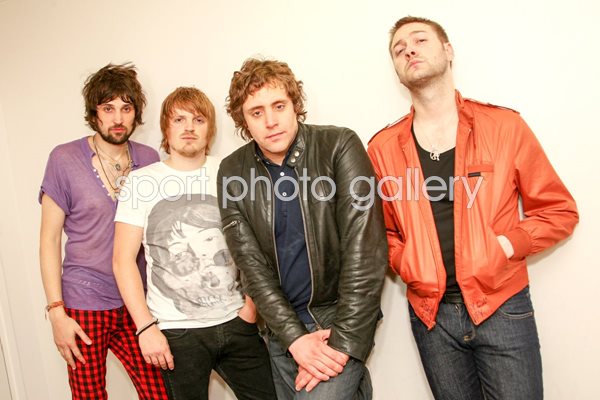 Kasabian backstage in Paris
