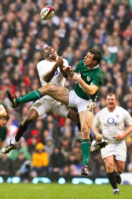 Tommy Bowe and Ugo Monye - Twickenham 2010