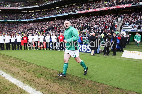 John Hayes 100th Cap for Ireland 