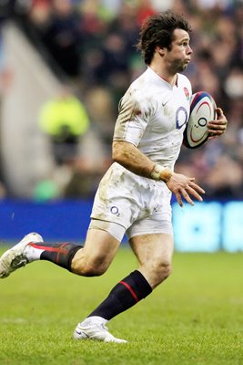 Ben Foden in action on England debut 2010