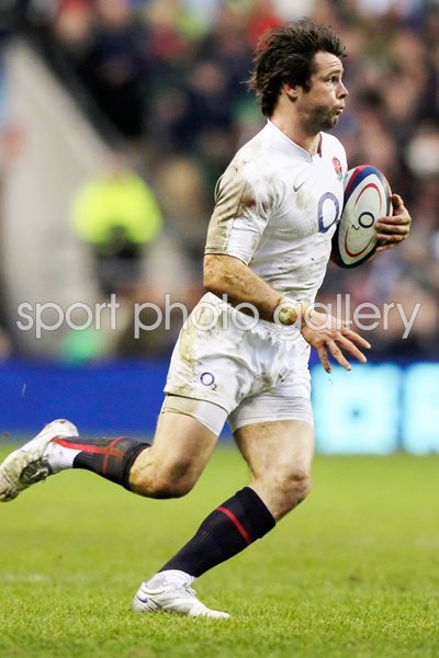 Ben Foden in action on England debut 2010