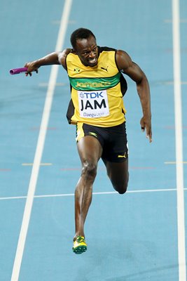 Usain Bolt 100m Relay World Athletics 2011