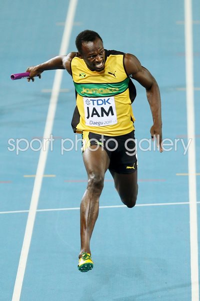Usain Bolt 100m Relay World Athletics 2011