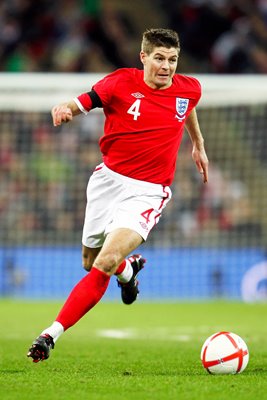 England captain Steven Gerrard v Egypt 2010